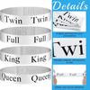 6 Teile/satz Bettlaken Organizer Band Twin Voll König Königin Brief Elastische Bettwäsche Blatt Lagerung Keeper Label Strap Hause Liefert