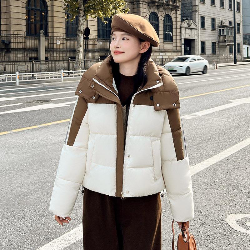 New women's winter short cotton-padded clothes, cotton-padded clothes, fashionable design sense, loose and thickened warm jacket