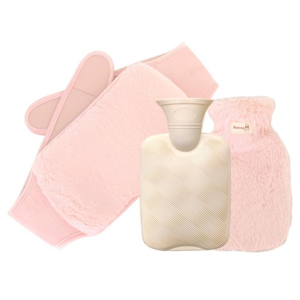 1000/2000ml Warm Water Bag Plush Cover Water-filling Hot-water Bag Foot Warmer Hot Water Bag Home