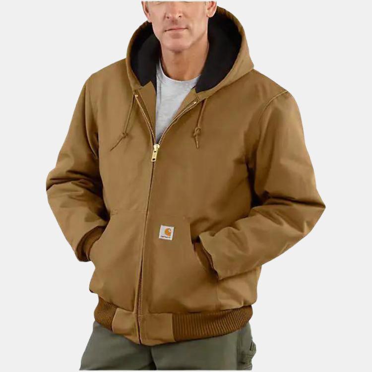 Carhartt 106673 J140 Upgraded FLANNEL LINED ACTIVE JAC FIRM DUCK 3 WARMEST RATING Jacket 106673
