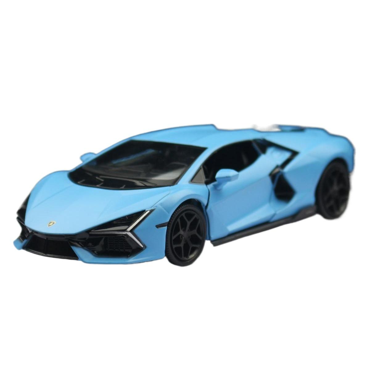 

Модель суперспортивного игрушечного автомобиля Lamborghini Revuelto 1/32 RMZ CiTY 1:32 литых под давлением миниатюрных транспортных средств, коллекция подарков для детей, мальчиков синий