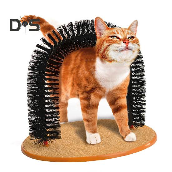 Interaktywna szczotka do pielęgnacji kota z drapakiem i masującą szczotką do drapania pyszczka kota dla kotów domowych