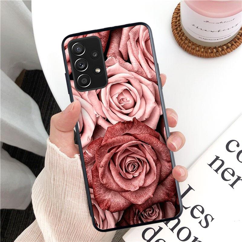 Neue Luxus Rose Gold Diamant Herz Telefon Fall Für Samsung Galaxy A13 A03 A12 A32 A71 A11 A21S A02 A52 A72 a51 A50 A70 A31 M31
