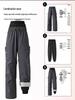 3-in-1 Men's and Women's Ski Pants: Fleece-Lined, Windproof, Waterproof for -40°C Winter Outdoors.