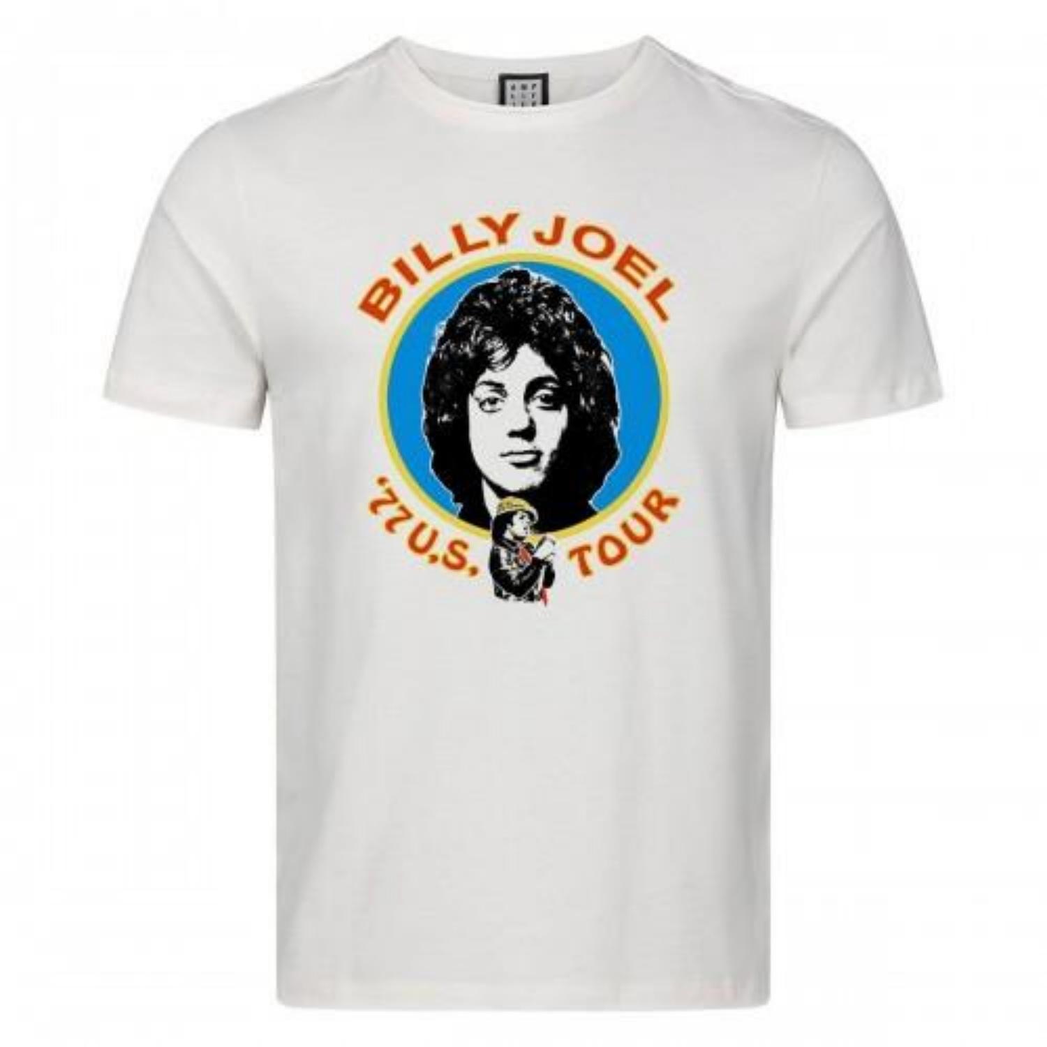 Amplified Unisex Adult US Tour 77 Billy Joel T-Shirt S