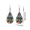 Boho Earrings Chic Vintage Colorful Geometric Waterdrop Dangle Earring Party Prom Gift Idea for Women,Girls, Valentine