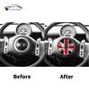 For MINI Cooper R50 R52 R53 Interior Trim Sticker Accessories Car Steering Wheel Center Cover Styling Decoration Middle Panel
