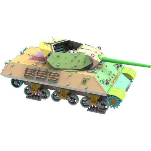 Takom 1/16 scale American M10 Wolverine Tank Destroyer Plastic Model Kit TKOAHHQ-006