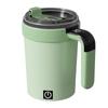 380ML Automatische Magnetische Rührbecher mit Strohhalm & Deckel Edelstahl Wasserdicht USB Elektrisch Mischbecher für Kaffee