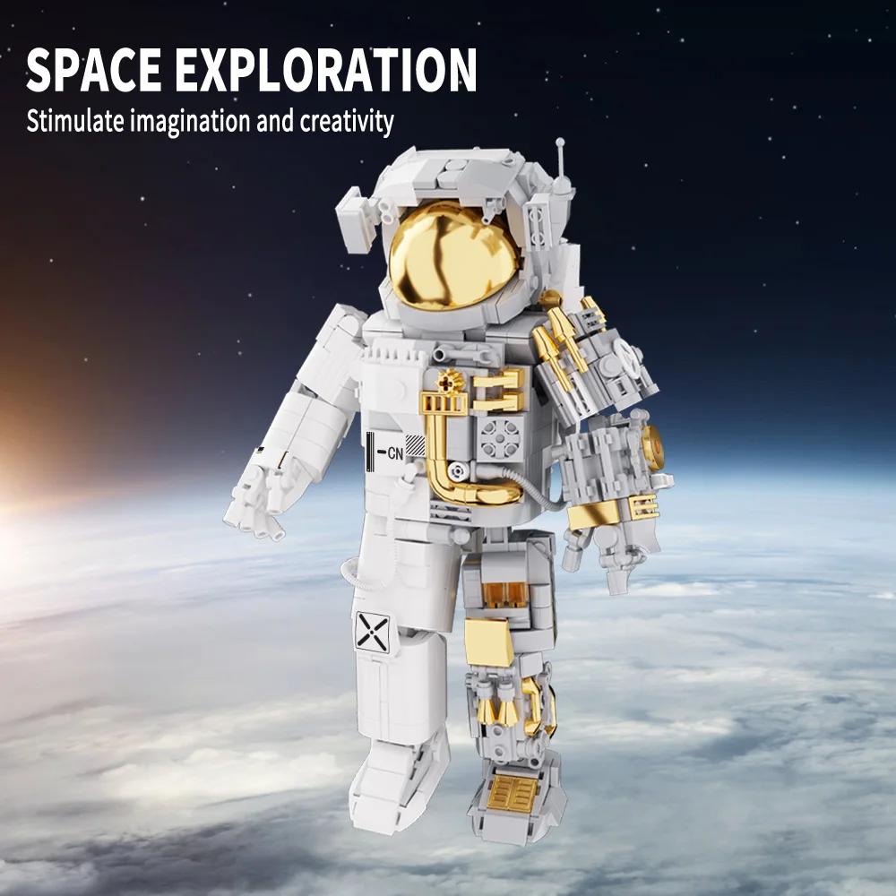 Weltraum-Astronauten Bausteine Spaceman Erkundungs Roboter Abenteuer Modell Actionfigur Steine Pädagogisches Montage Spielzeug Kindergeschenk