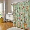 Quick Dry Easy Clean Shower Curtain With Hooks Waterproof Anti-mold Cute  Style Multi-scene Use For Bathtub Privacy Protection