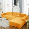 Super Soft Velvet Sofa Cover For Living Room Elastic L Shaped Chaiselongue Corner Couch Slipcover Washable Armchair Sofa Covers