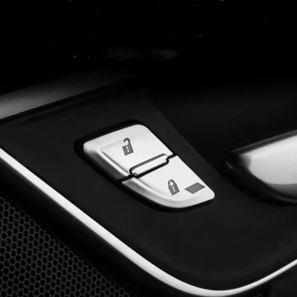Car Door Lock Unlock Buttons Cover Stickers Trim For Cadillac XT4 XT5 XT6 CT4 CT5 ATSL XTS Interior Accessories