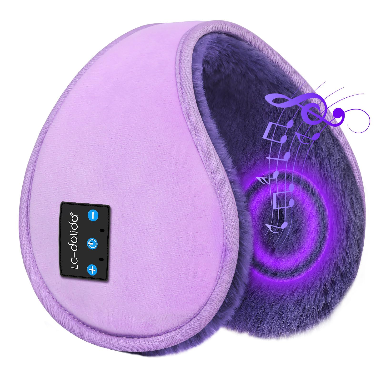 

Складные наушники-муфты для защиты ушей от холода для и с HD-динамиками и для мужчин и Идеально подходят для улицы и путешествий [LC-dolida] Грелки, Зима, Музыка, Больше, фиолетовый