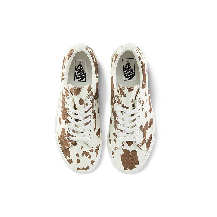 Vans Sid Dx Canvas Low Top Skate Shoes Unisex Sneakers Brown Cow-Print VN0A4BTX41A