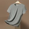 Ice Silk Men's Quick-Dry Short Sleeve T-Shirt, High Elastic, Breathable, Summer 2023 Casual Loose Fit Sports Top