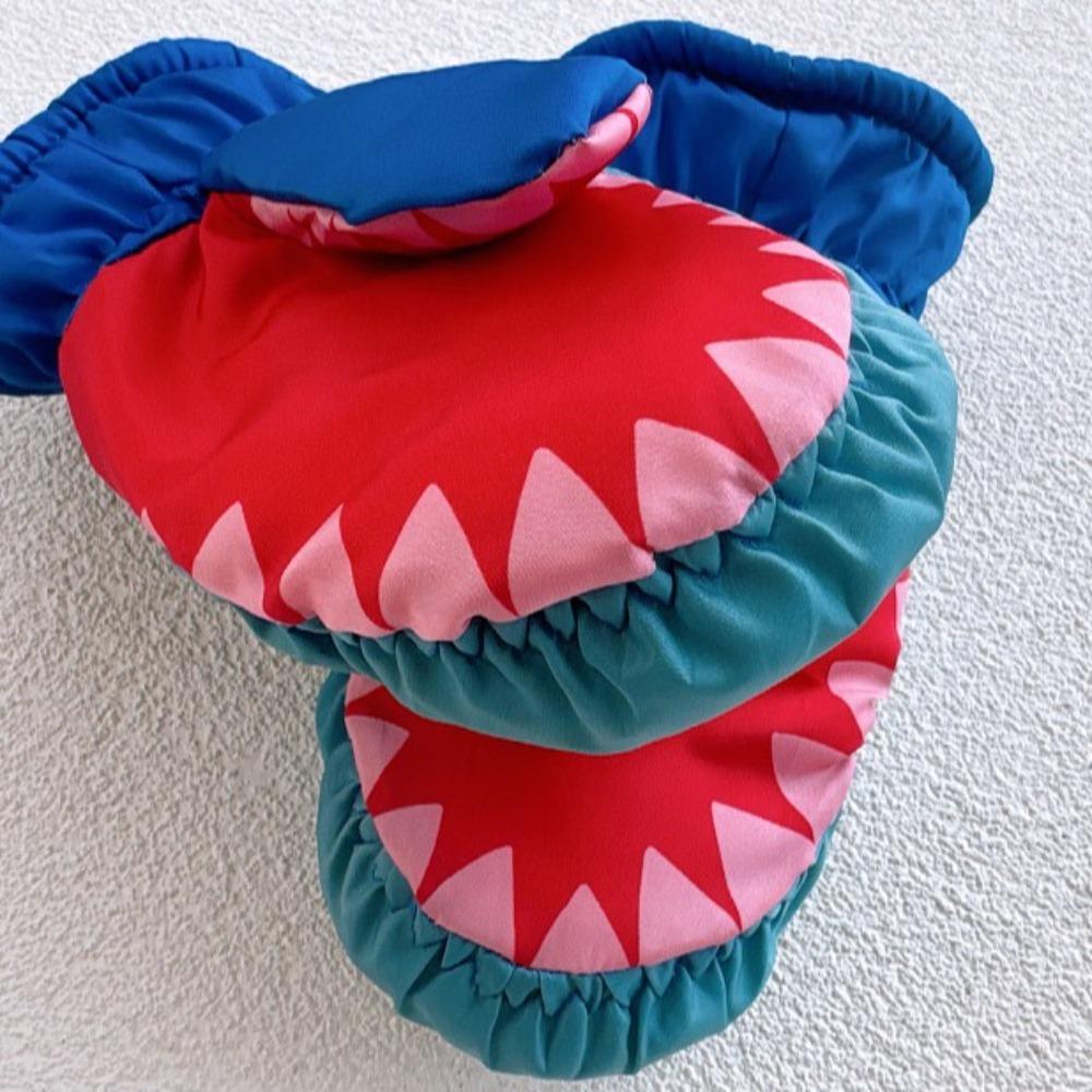 Warm Kids Snowboard Mitten Shark Pattern Winter Skiing Gloves  Aged 3 to 12 Years Old