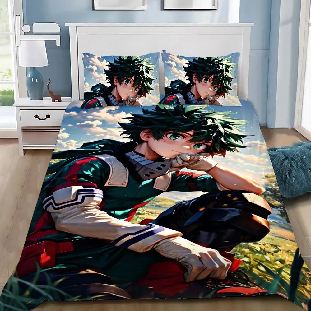 

Япония Аниме Моя геройская академия Комплекты постельного белья Изысканные постельные принадлежности Пододеяльник Комплект одеяла Постельное белье Роскошный подарок на день рождения EU Single(135*200cm)3pcs