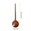 Japanese Style Wooden Soup Spoon With Long Handle Kitchen Utensil Practical Tableware For Home Dining Outdoor Use