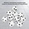 10pcs 1:12 Dollhouse Sports Football Simulation Decor Accessories Miniature Soccer Balls