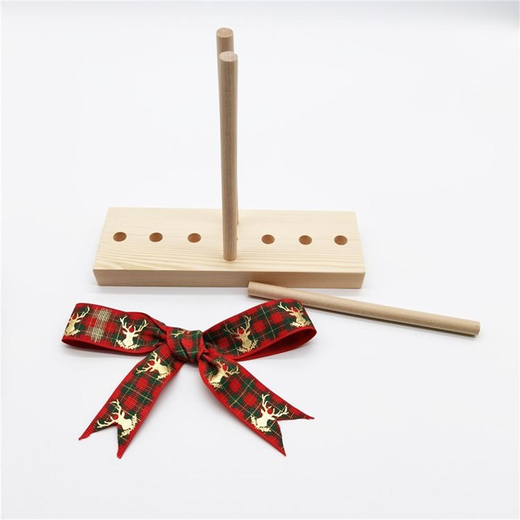Buy Bow Maker for Ribbon for Wreaths, Wooden Ribbon Bow Maker Tool for