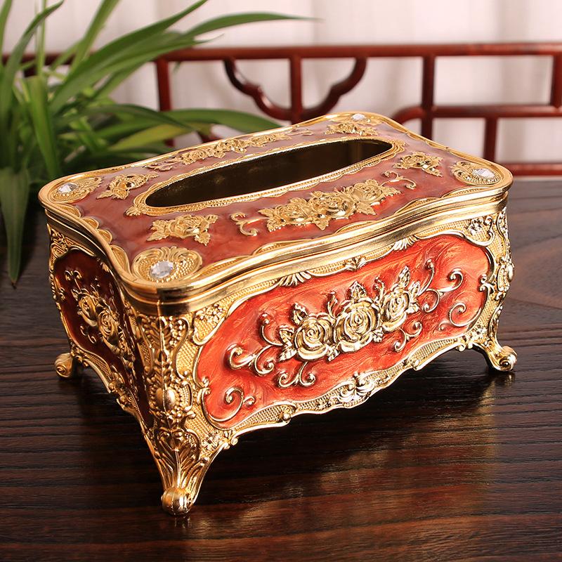 Mehrfarbige Haushalts-Phnom-Penh kleine Servietten-Taschentuchbox Papier-Ziehbox Kreative Acryl-Schreibtisch-Kunststoff-Ziehbox