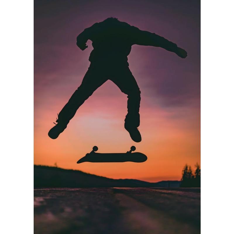 

Модный холст для скейтборда, постер, городской спорт, настенные художественные картины для гостиной, спальни, игровой комнаты, бара, клуба, современного домашнего декора, подарка 21cm×30cm NoFrame