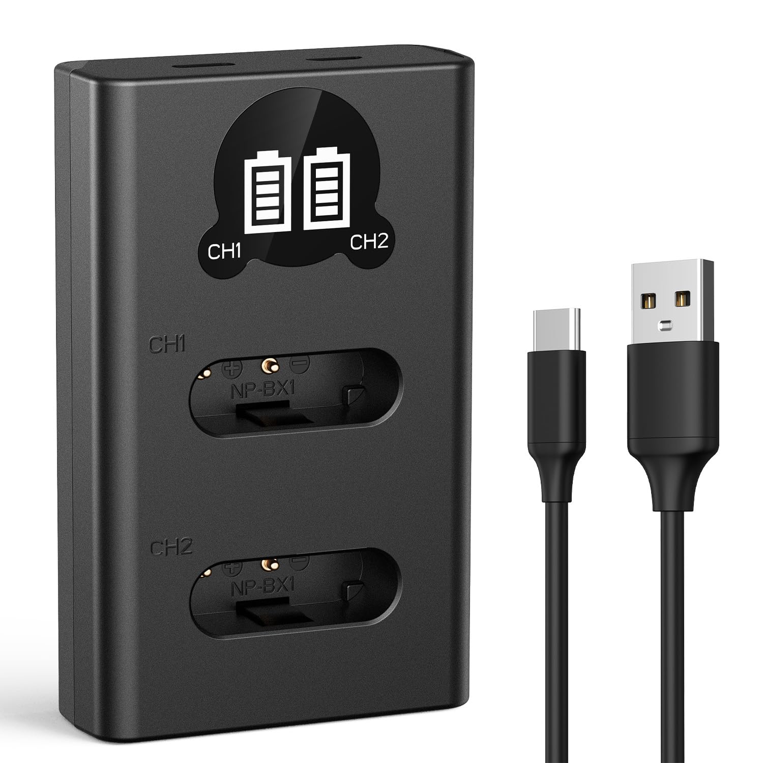 

CONCEPT Charger for Sony LED Camera Battery Charger K&F NP-BX1 Cameras, ZV-1, ZV-1 II, Cyber-shot, DSC-RX100, DSC-RX100 II, etc.,