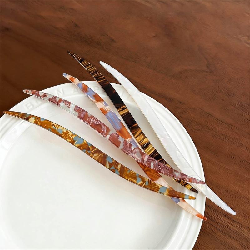 Acetate Hair Stick For Secure Bun Updos Classical Design Hairpin For Women Daily Use And Special Occasion Dressingup