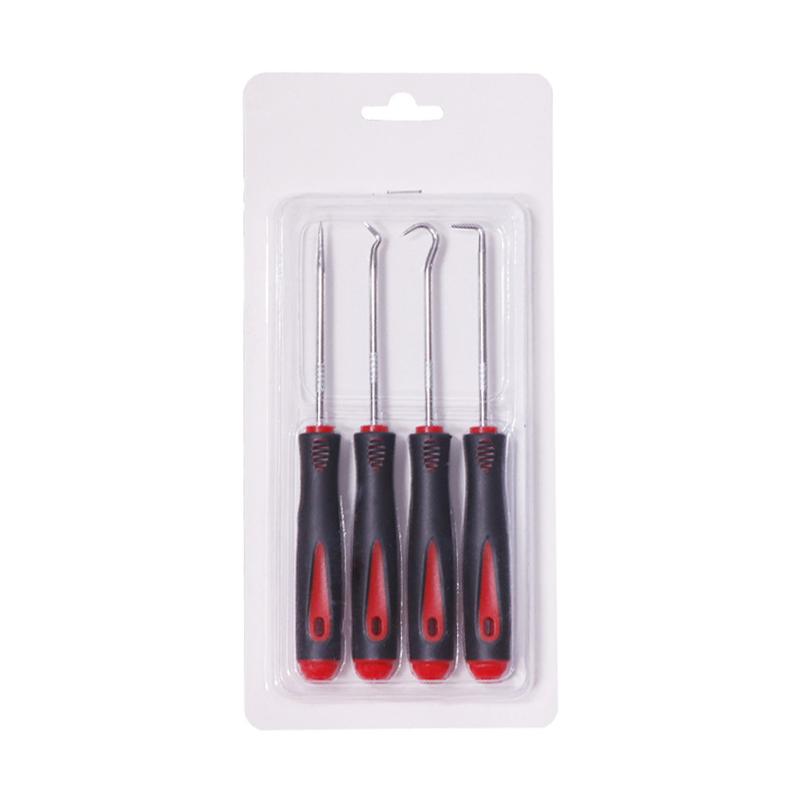 4 Pcs Car Auto Vehicle Oil Seal Screwdrivers Set O-Ring Seal Gasket Puller Remover Pick Hooks Durable Tools