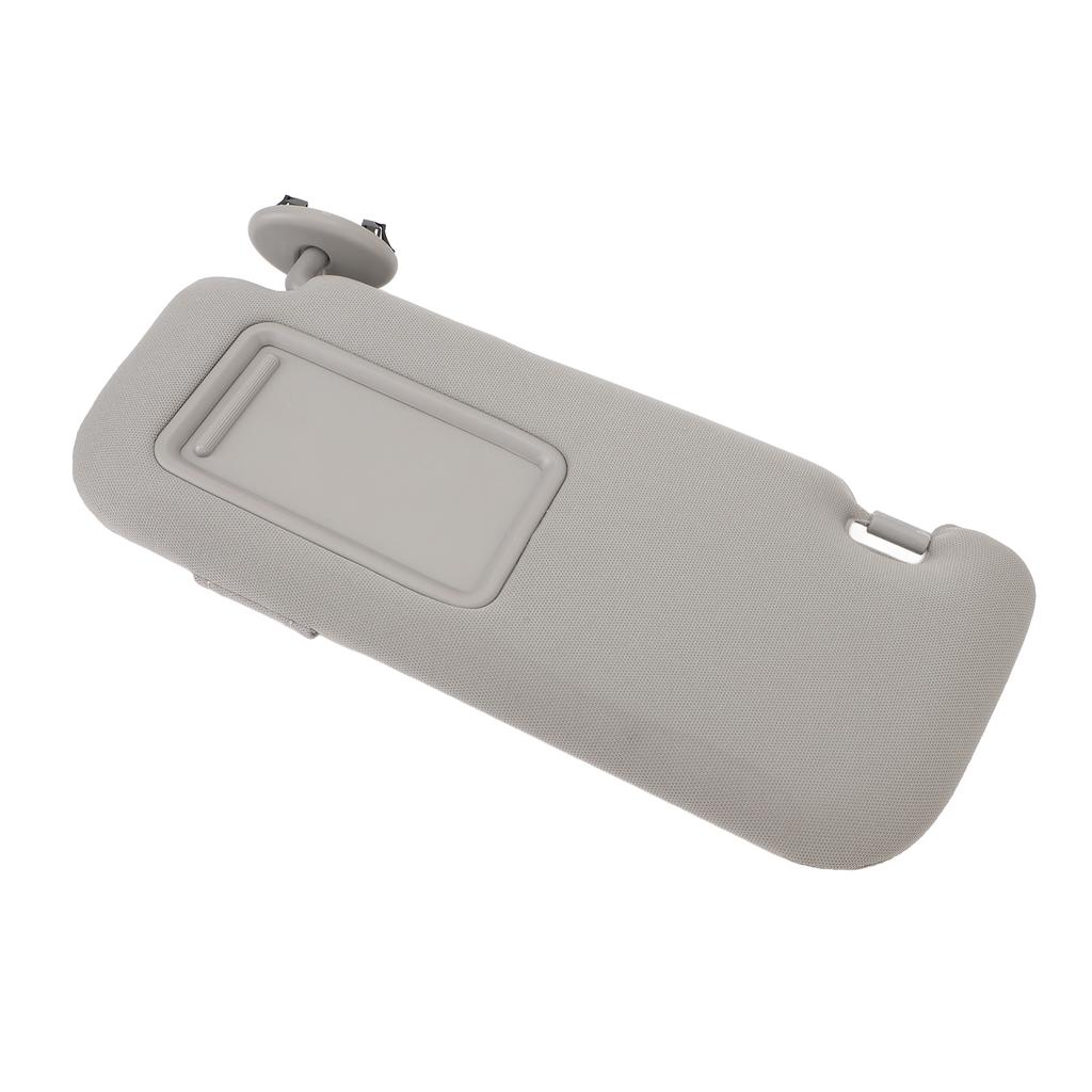 Sun Visor Fabric Grey Sun Shielding Visor Mirror with Makeup Mirror Replacement for Toyota Corolla 2007 To 2013 Left