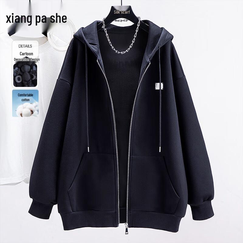 

Женская толстовка с капюшоном свободного кроя с 3D-мультяшным принтом L