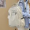 Simple and fashionable student backpack New casual outdoor sports backpack Middle school student large-capacity college style schoolbag