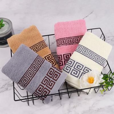 New 34x74cm Pure Cotton Towel Absorbent Solid Color Soft Comfortable Men And  Women Family Bathroom Hand Towel