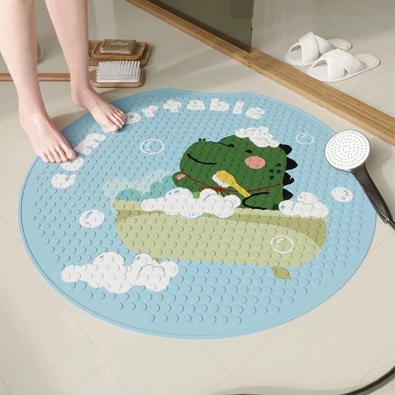 Tappetino da Bagno Antiscivolo a Cartoni Animati per Bambini - Tappetino per Piedi Antiscivolo con Ventose