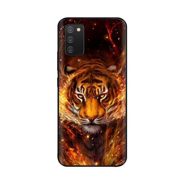 For Samsung A03s Case Silicone Soft Space Wolf Phone Cover For Galaxya03s A 03s A03 S Case 6 .5 Inch Tpu Bumper Fundas Painted