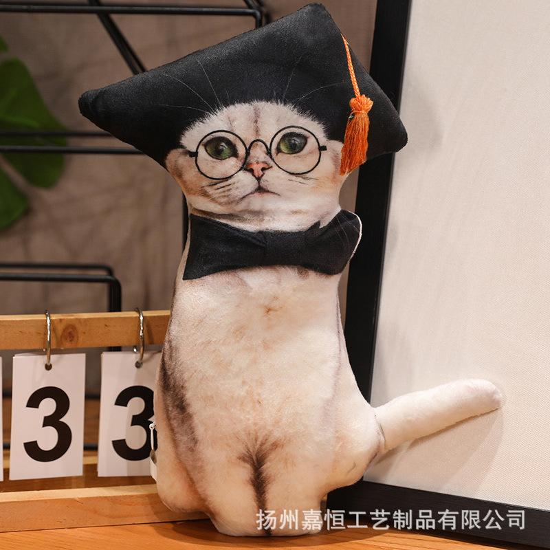 

Симуляция Забавная Кошка Подушка Плюшевая Игрушка Кукла Кошка Подушка с Принтом Пародия Кошка Гетеросексуальная Кошка 30cm0.15kg