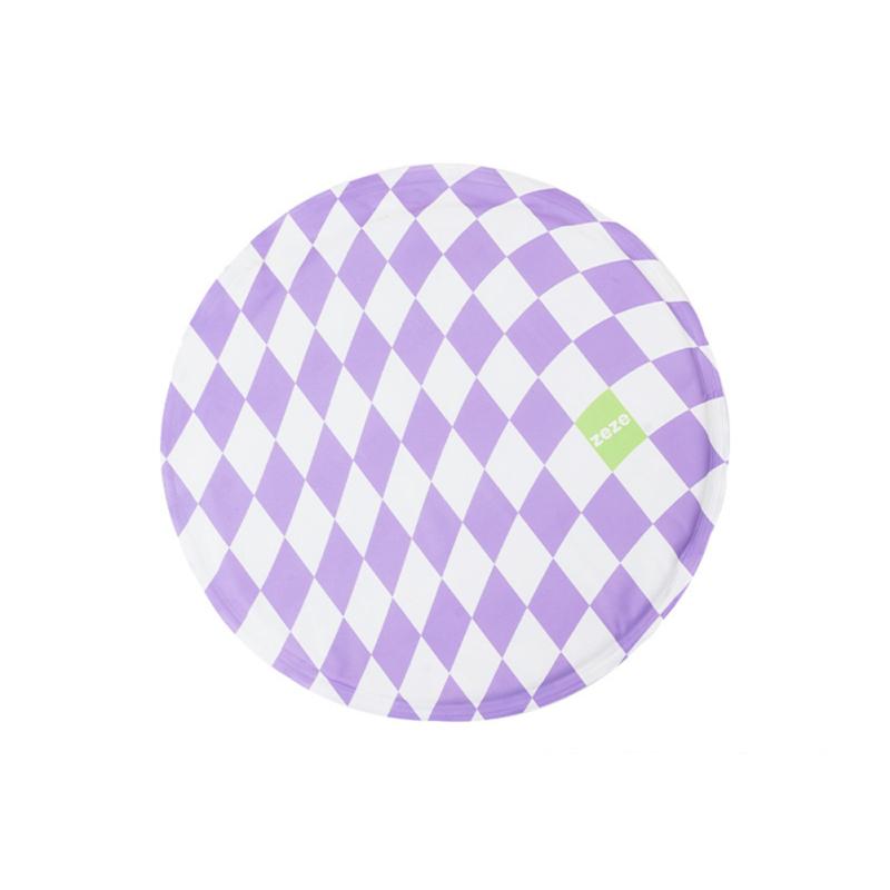 

Охлаждающий коврик в клетку для домашних животных, летний водонепроницаемый герметичный удобный дышащий нескользящий коврик для сна для домашних животных Purple and White Plaid