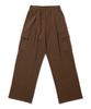 GAKKAI UNIONS One-Pleat Wide Sweatshirt Cargo Pants Brown