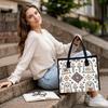Boho Ghost Pattern Tote Bag Large Capacity Casual Shoulder Handbag for Daily Use