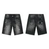 Trendige Marke PURPLE BRAND JEANS Europäische und amerikanische High-Street-weite vielseitige Jeans-Shorts für Männer und Frauen
