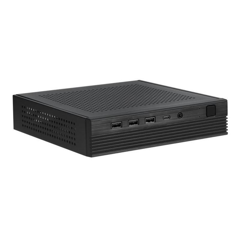 ABGR-TX06 Настольный Мини-корпус ITX Мини-корпус для игрового компьютера Корпус HTPC Для материнских плат MINI-ITX Ультратонкий чёрный