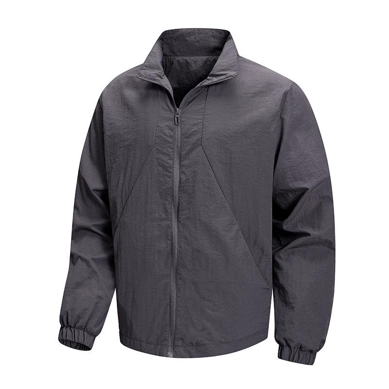 New Spring and Autumn Lapel Jacket for Men's Middle-aged Outdoor Jacket Sports Casual Jacket