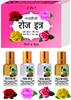 Parag Fragrances Natural & Premium Liquid Attar Gift Pack For Unisex (Rose 4x1)