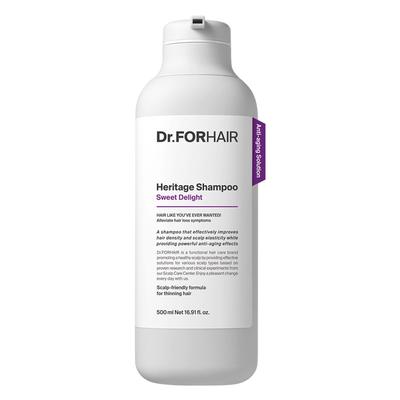 Dr. For Hair Scalp Anti-Aging Heritage Shampoo Sweet Delight Fragrance, 500ml, 1 Unit
