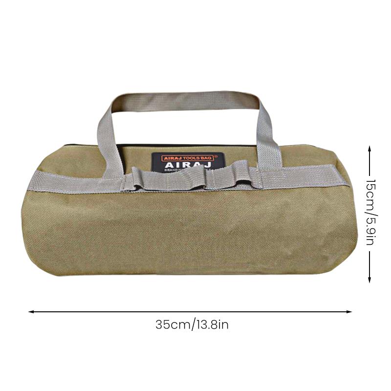 

AIRAJ Canvas Ground Nail Storage Bag Portable Hammer Carry Bag Large Capacity Waterproof Tool Bag Organizer Camping Supply