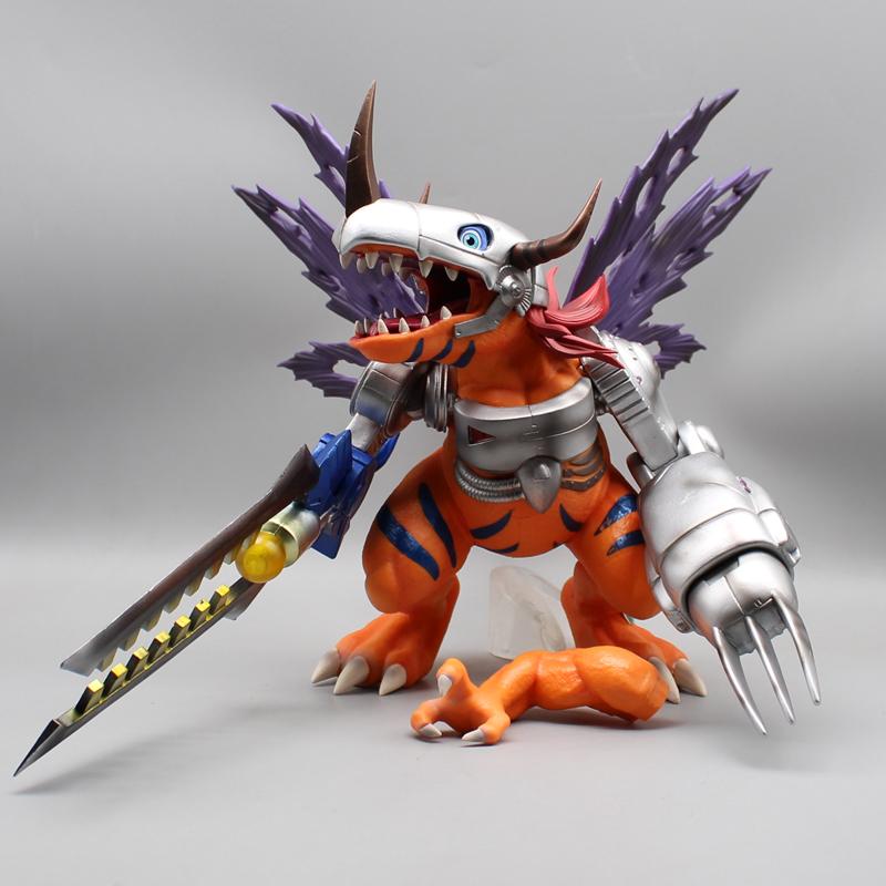 

27 см Аниме Цифровой Мир Греймон Фигурка Digimon Adventure Фигурка Игрушка GK Металлический Греймон Фигурка Модель ПВХ Коллекционная Статуя Подарки зелёный