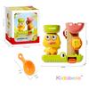 Baby Bath Toy Wall Hanging Suction Cup Rotating Water Spray Cartoon Duck With Small Spoon Summer Bathing Shower Educational Toy