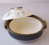 Saji Pottery Banko Ware Earthenware Pot, Size 9, Choju Giga (Choju Sekiga Paintings), Made In Japan, 24-804, White, 3200ml