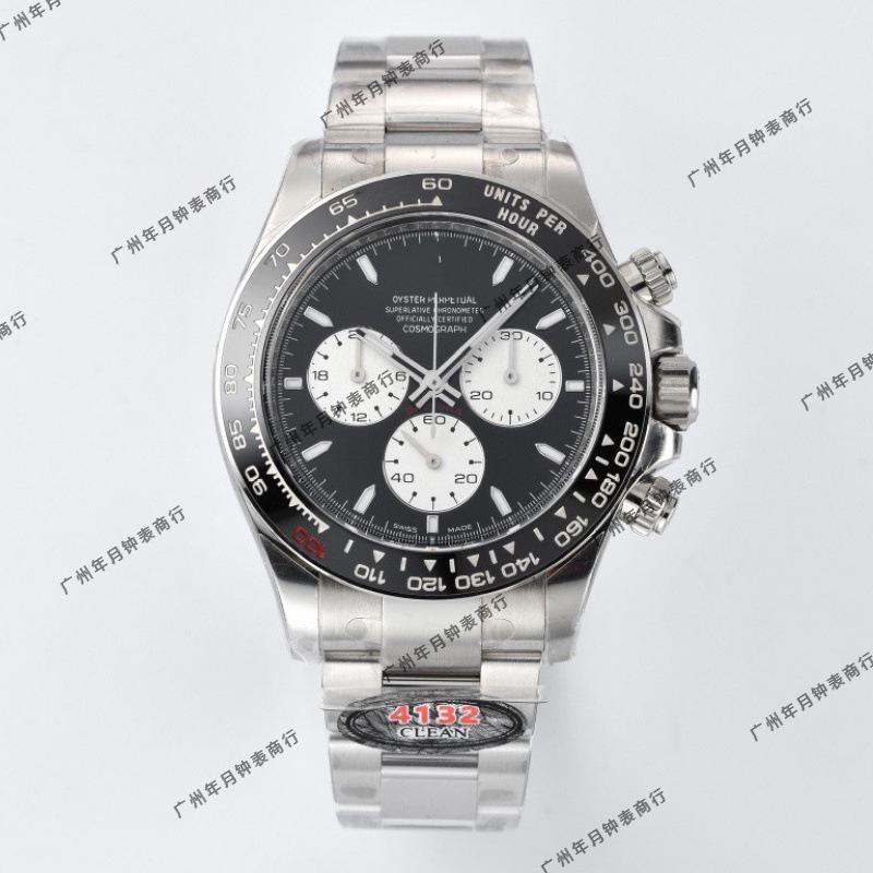 Laojia Daytona 4131 Multifunction Chronograph 904L Stainless Steel Mechanical Watch